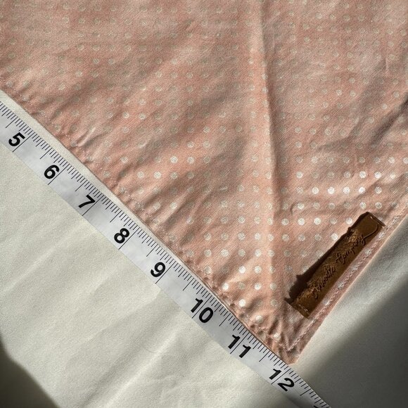 EUC, Canoodle Polka Dot Pattern Dog Bandana, White and Pink, Size M - Picture 13 of 14